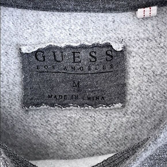 GUESS Long-Sleeve Animal-Print High-Low Sweatshirt - Picture 6 of 8